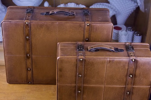 MCM Leather style Decor Display Travel Cases - Picture 5 of 5