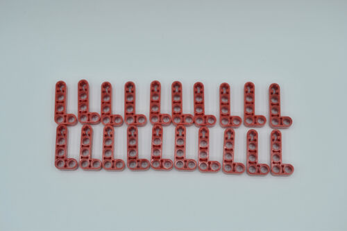 LEGO 20 x Technik Liftarm 90° dick 2x4 rot red technic angular beam 32140 - Bild 2 von 2
