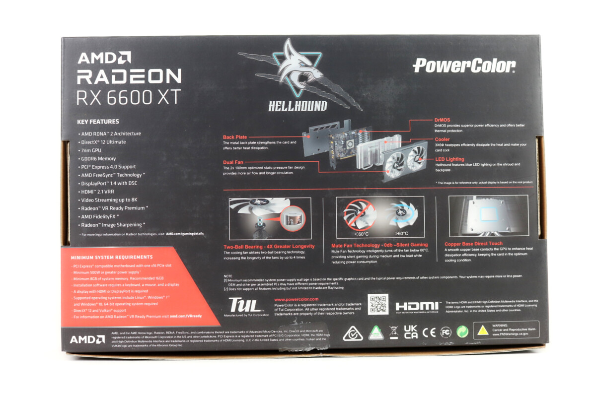 Powercolor Radeon RX 6600 XT 8GB Hellhound GPU w/Box | 1yr
