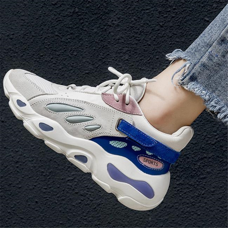 Para mujeres Zapatos para Correr Moda Cuero Real Tenis Con cordones Zapatos tenis de plataforma Para mujeres Zapatos para Correr Moda Cuero Real Tenis Con Con Con cordones Zapatos tenis de plataforma b946ac