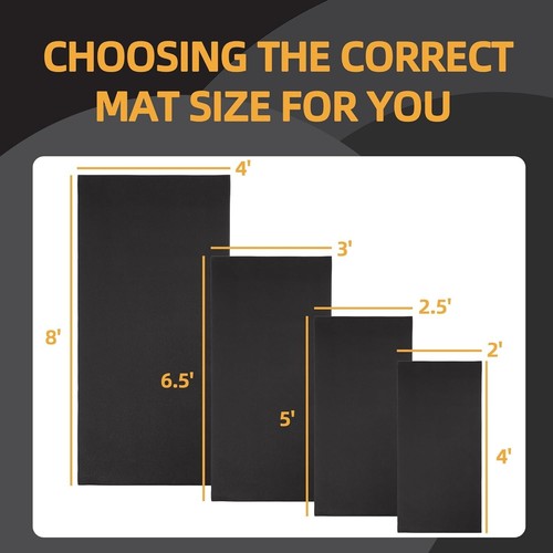 High Density 1/4" Thick Exercise Equipment Mat - Protects Floors & Equipment - Picture 8 of 9