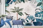 3D Tropical Birds NA170 Wallpaper Wall Mural Self-adhesive Andrea haase Fay