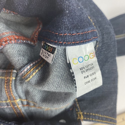 Coogi Youth Girls XL Denim Jacket Button Up Dark Wash Spell-Out - Picture 5 of 7