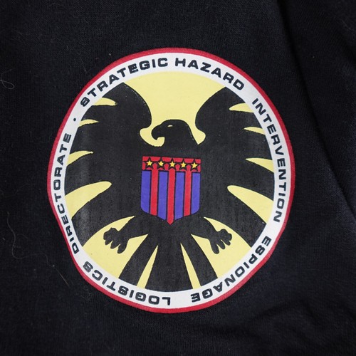 Marvel Shield Jumpsuit Mens M Black Cosplay Zip Up Tactical Superhero Mad Engine - Picture 13 of 24