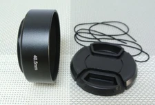 40.5 mm Metal Camera Lens Hood + 49 mm Cap for Standard Lens 40.5SC49