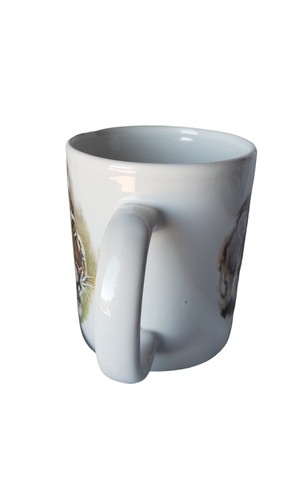 Pewtina Design Hand Decorated Tiger Mug Coffee Cup - Picture 4 of 9