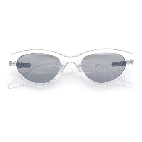 Womens Art Deco Mod Thick Temple Cat Eye Sunglasses - Picture 22 of 39