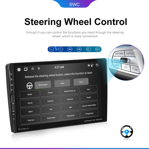 4+64GB 9 Inch 2 DIN Car Stereo Radio Android 13 Carplay GPS Navi BT IPS RDS WIFI - Picture 5 of 23