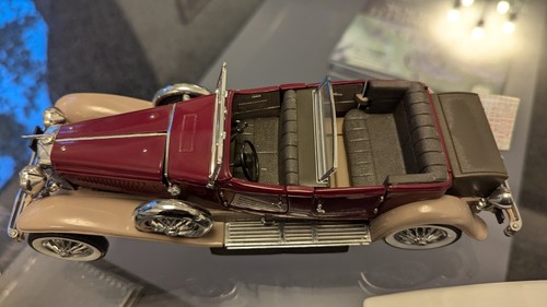 FRANKLIN MINT DUESENBERG J DERHAM TOURSTER 1930 1:24 SCALE WITH ISSUES - Picture 6 of 14