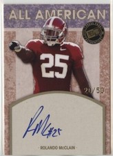 2010 Press Pass All American Rolando McClain RC Autograph SP 20/50 Alabama  Auto