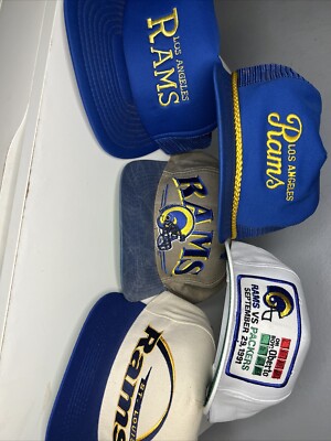 Vintage Set Of 5 St Louis Rams NFL Snapbacks Rare Great Condition