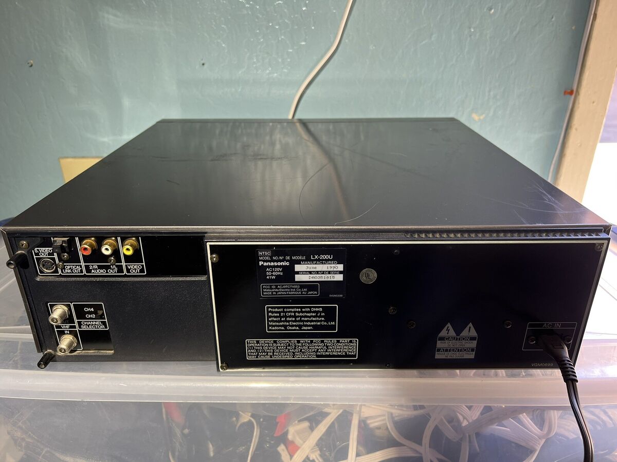 Panasonic LX-200 Multi Laser Disc CD Player Digital Audio NO Panasonic LX-200 Multi Laser Disc CD Player Digital Audio NO