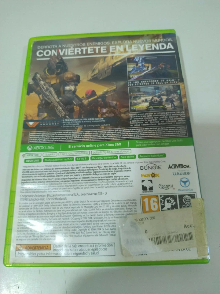 Destiny - Juego Xbox 360 Edicion España PAL, foto 2 de 3
