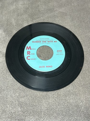 Jack Reno - My Satisfaction / Number One with Me - MRC -VG+/VG+ Autographed RARE - Picture 3 of 3