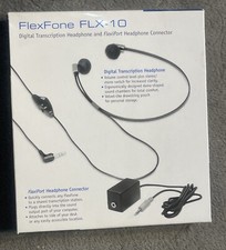 FlexFone FLX-10 3.5 mm Headset for Computer Transcribing Transcription