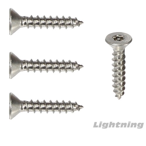 #8 x 1-1/2" Sicherheitsschrauben Torx Flachkopf Blech Edelstahl Stck 100 - Bild 3 von 3