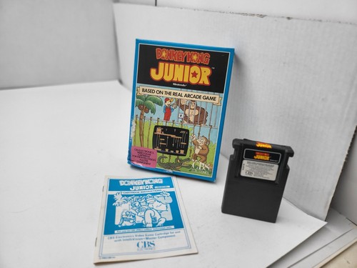DONKEY KONG JUNIOR JR GAME CIB W/DAMAGED BOX FOR INTELLIVISION NEVER USED #A28