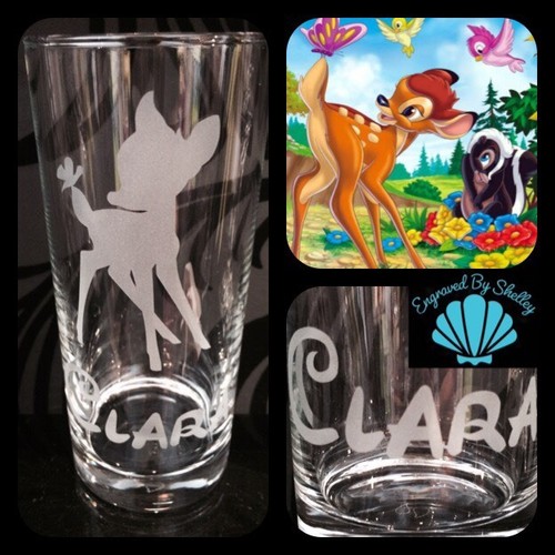 Lilo und Stitch personalisiertes Disney handgefertigtes Pint Glas Geschenk GRATIS Name graviert! - Bild 6 von 12