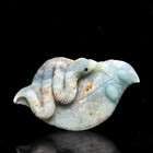Hand Carved Amazonite Snake | Healing Energy | Wisdom & Transformation Sculpture