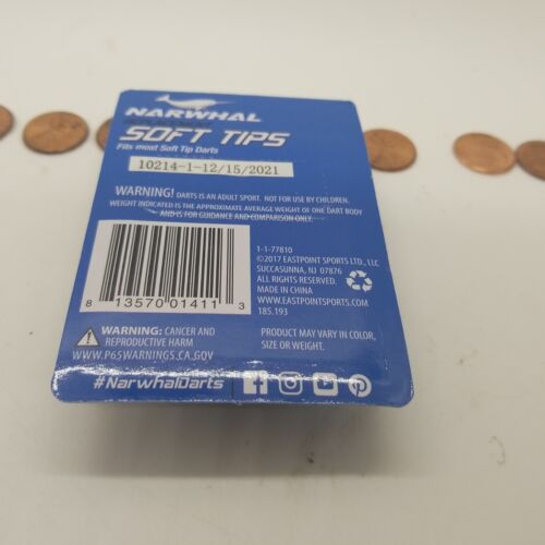 50 Count - Narwhal Soft Tips Replacement for Darts *BRAND NEW IN PACK* - Picture 10 of 11