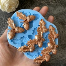 Food Grade Silicone Mold Nut Fruit Chocolate Fondant Cake Decoration Baking Mold