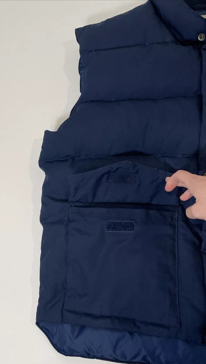 Vintage Cabela's Down Vest Navy Blue Large | eBay