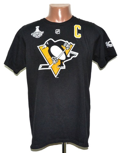 NHL PITTSBURGH PENGUINS ICE HOCKEY COTTON TEE REEBOK CROSBY #87 SIZE M ADULT - Bild 2 von 5