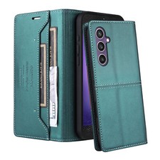 Leather RFID Magnetic Wallet Case w/ Stand Fr Samsung Galaxy S25 S24 S23 S22 S21