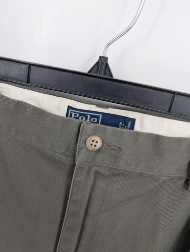 Polo Ralph Lauren Vintage Hose Herren 42x30 Olivgrün Chino Andrew Pant Classic Neu mit Etikett - Bild 4 von 8
