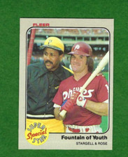 1983 Fleer Pete Rose Willie Stargell Fountain of Youth #171