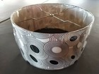 4 x Black/ White Drum Lamp Shade -  Modern Circle Pattern19x19x10 - NEW