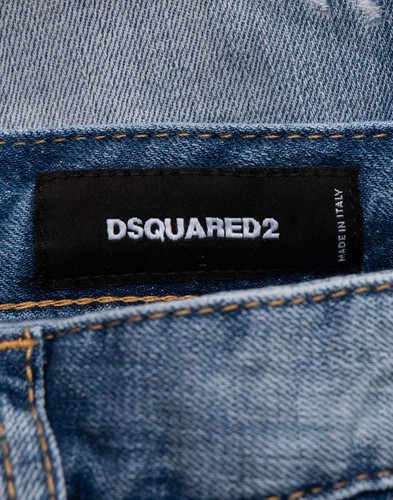 PVP €680 DSQUARED2 Jeans Cool Girl IT44 US8 UK12 L Parche Envejecido Hecho en Italia - Imagen 6 de 6