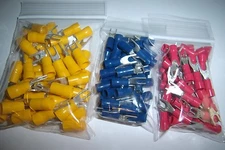 150 Crimping Wire Spade Fork Terminal Connector 12-10 Ga 16-14 AWG 22-18 Combo