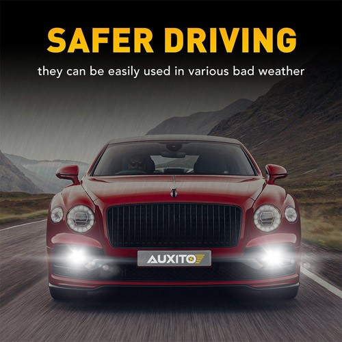AUXITO H11 LED Headlight Kit High Low Beam BF3 Bright 6500K White Bulb 1/2set - Picture 10 of 20
