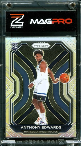 2020-21 Prizm #258 Anthony Edwards TRUE SILVER PRIZM ROOKIE RC Timberwolves - Picture 2 of 10