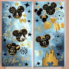 9 Sheet Mouse New Year Window Clings Mouse Window Clings Large Black Gold Christ