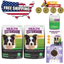 Chicken & Brown Rice Dry Dog Food 4lb x 2 - Omega 3 & Probiotics Boost 10.25 per pound