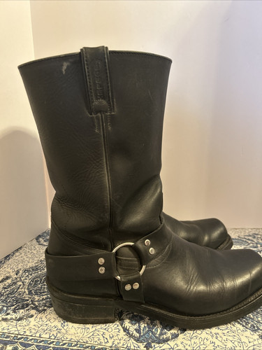 Arnés Boulet Botas Moto Cuero Negro Puntera Cuadrada Talla 11D Canadá - Imagen 2 de 8