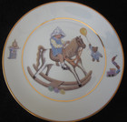 Geary’s of Beverly Hills Child's Rocking Horse China Plate Birthday Gift Child