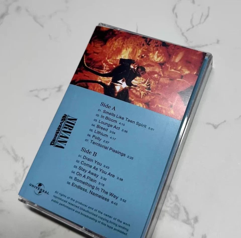3PCS Nirvana Nevermind Cassette Tape Songs Cassette Retro fully sealed - Image 3 of 4