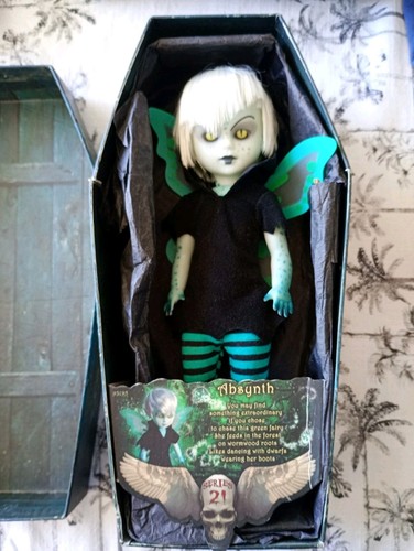 Living Dead Dolls Absynth Green Fairy Series 21 In Coffin Box From 2011