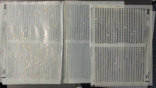 Letraset Dry Transfer Black Letters - Sheet is old and used
