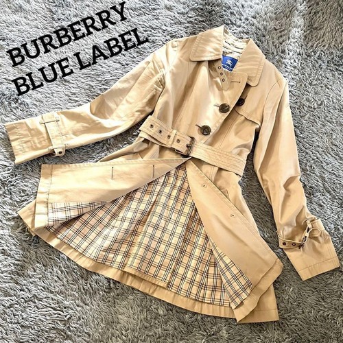 Burberry Blue Label Nova Check Trenchcoat Beige Größe 38 - Bild 11 von 24