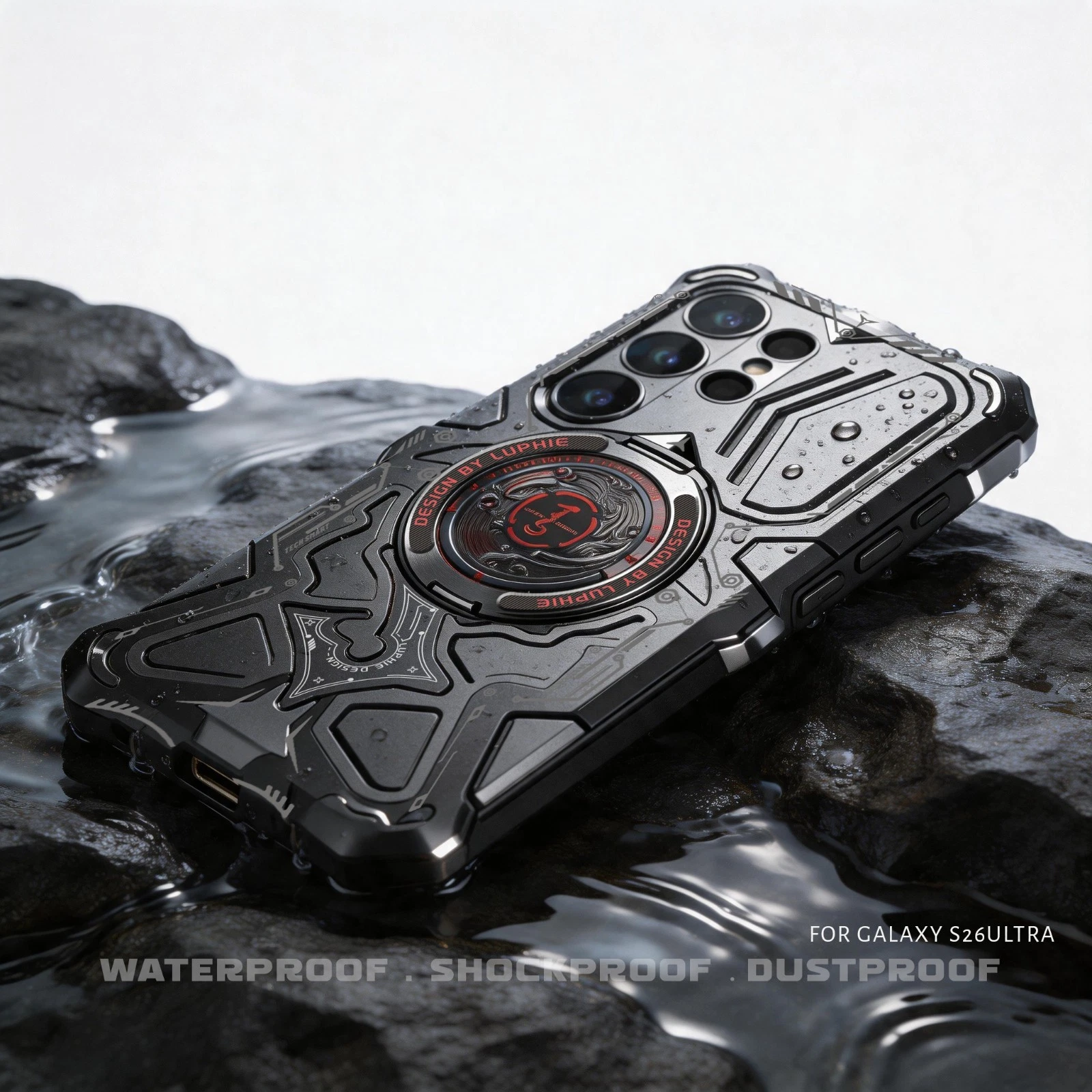 磁性金属装甲坚固环可支撑防震外壳 适用于三星 S26 S25 Ultra - 第 7/21 张图片