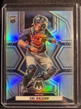 2022 Panini Mosaic Cal Raleigh RC Silver Prizm Parallel #242