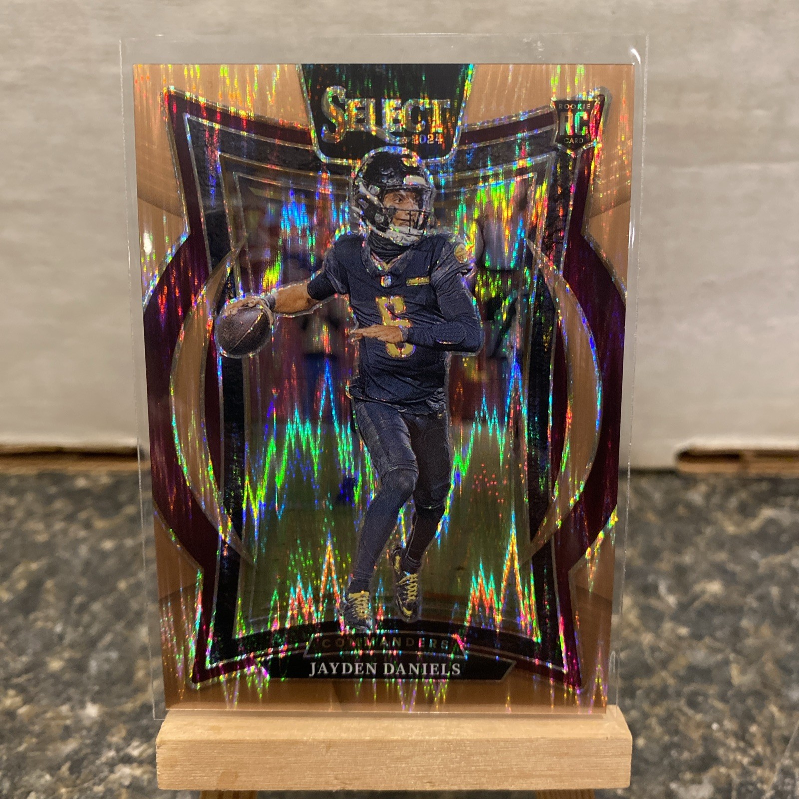 2024 Panini Select Concourse Jayden Daniels Copper Shock Prizm /299 Rookie RC