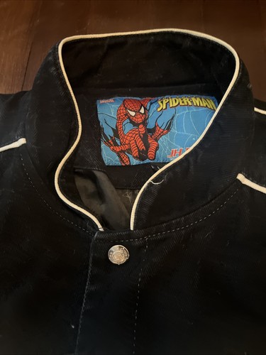 Selten! Vintage JH Design The Amazing Spider-Man Marvel Jacke Erwachsene Größe L Naht - Bild 8 von 11