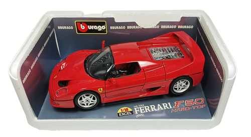 Ferrari F50 Hard Top rot 1:18 Bburago in OVP - Picture 2 of 11