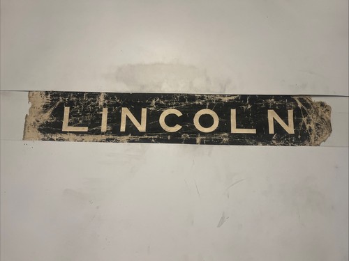 LINCOLN - X1 Lincolnshire 1960s Bus Destination Blind 30” Gift - Picture 1 of 8