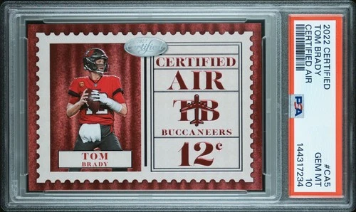 Tom Brady 2022 Certified Certified Air PSA 10 GEM #CA-5 Buccaneers Case Hit Bucs